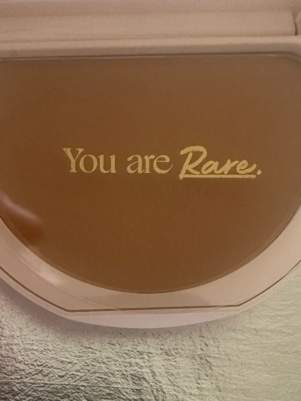 Rare Beauty True to Myself Tinted Pressed Finishing Powder in Almond